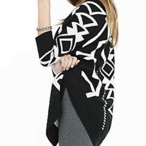Express Aztec Extreme Circle Hem Sweater - Picture 3 of 8